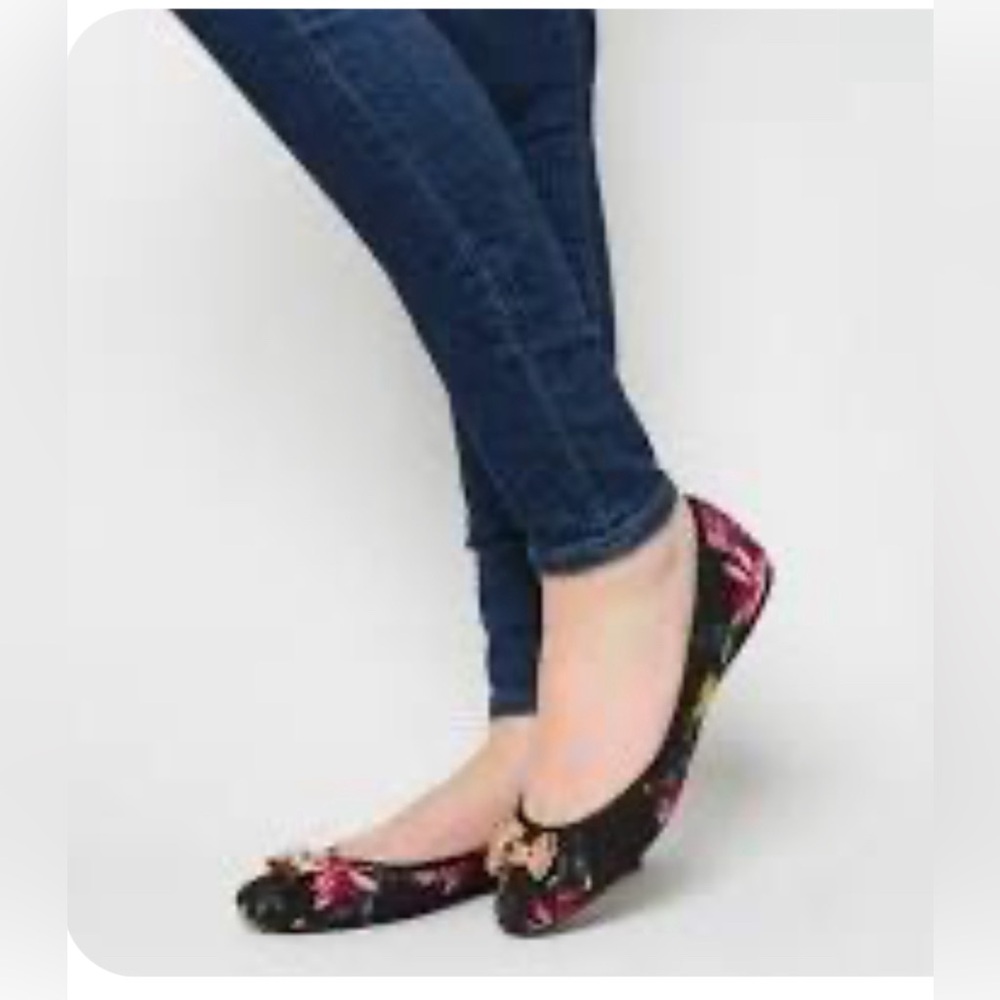 TED BAKER IMME  floral BALLET FLATS